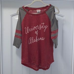 University of Alabama 3/4 Length T-shirt